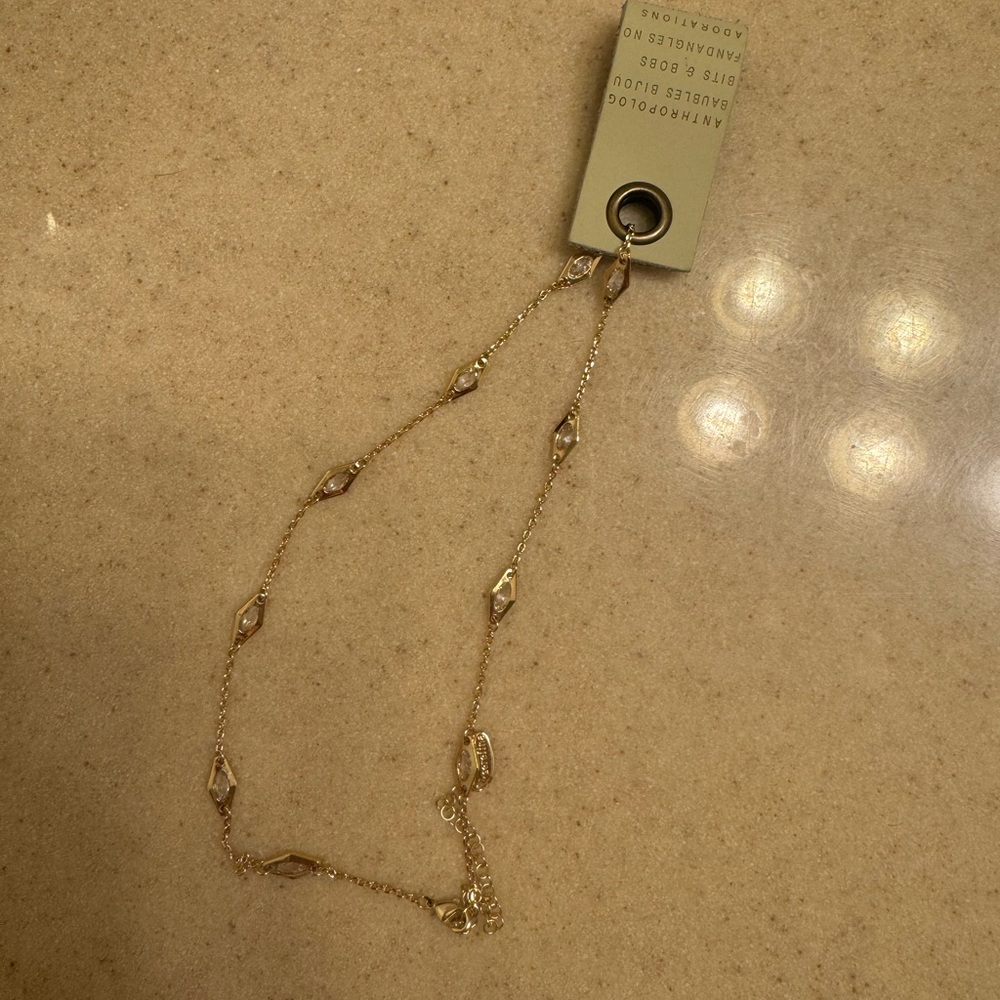Brand new Anthropologie gold choker necklace